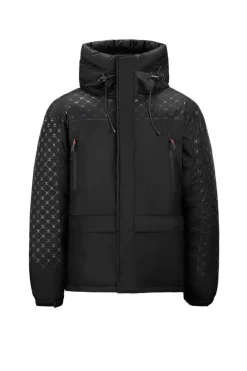 Blouson Homme Helvetica Mountain Pioneers Alaska2 Black Print