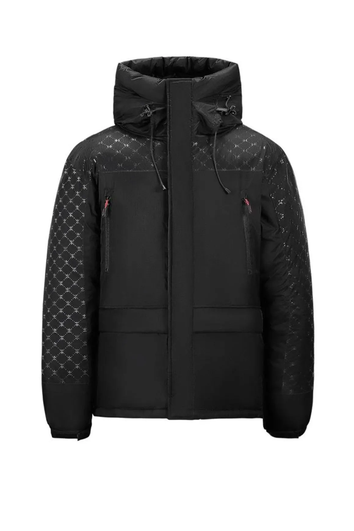 Blouson Homme Helvetica Mountain Pioneers Alaska2 Black Print