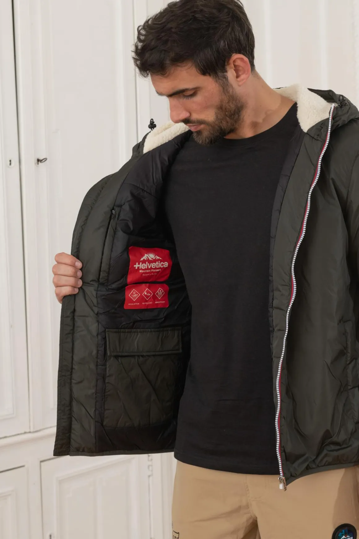 Blouson Homme Helvetica Mountain Pioneers Nils Kaki