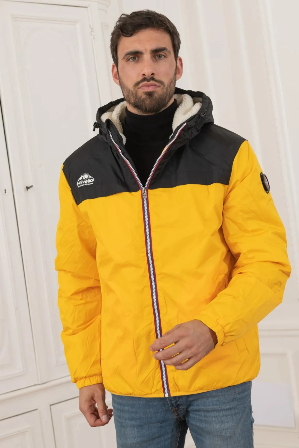 Blouson Homme Helvetica Mountain Pioneers Casey Yellow
