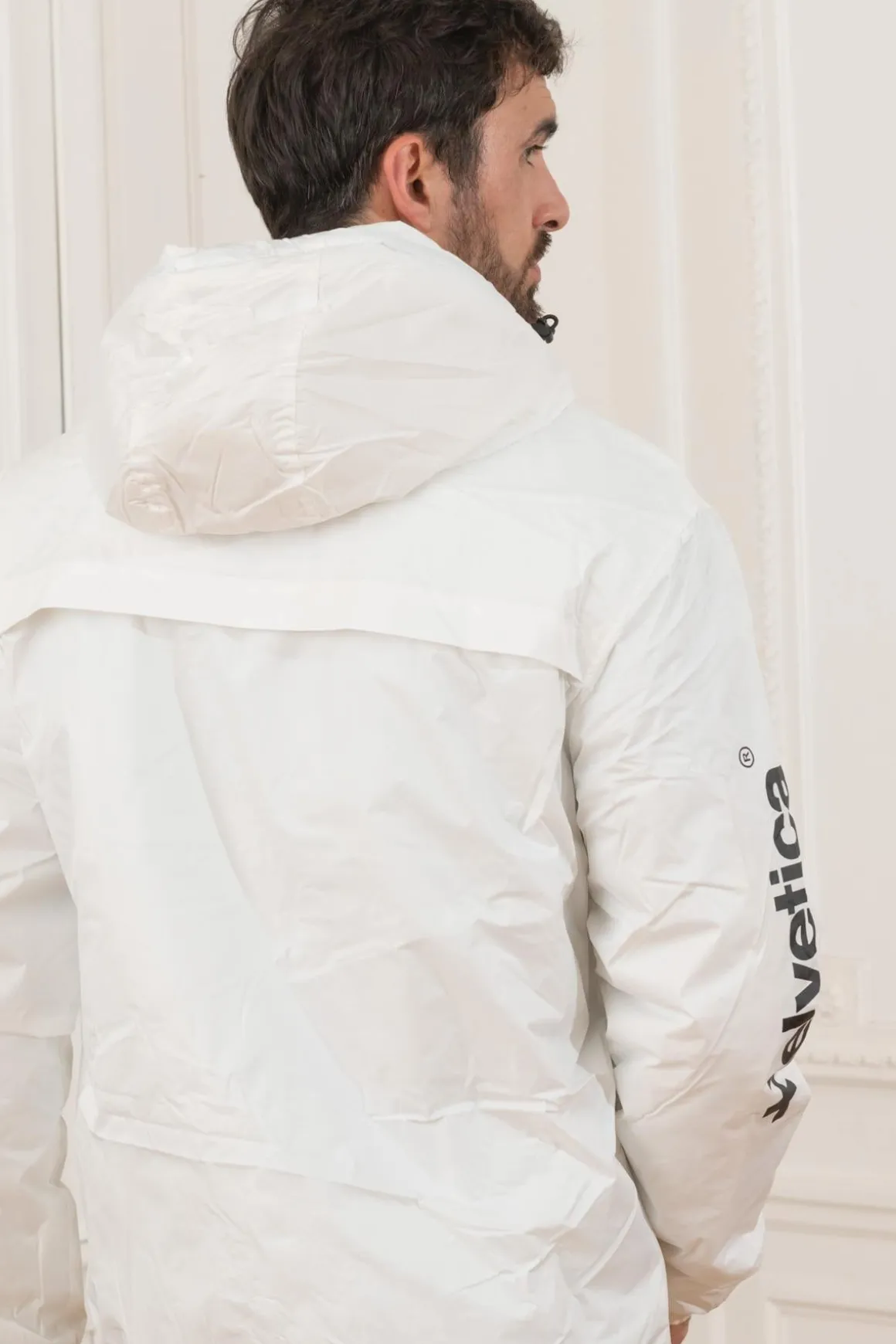 Blouson Homme Helvetica Mountain Pioneers Nils White