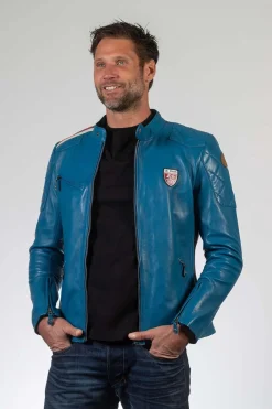 Blouson Homme 24H Le Mans Duff Sheep Crown Ocean Blue