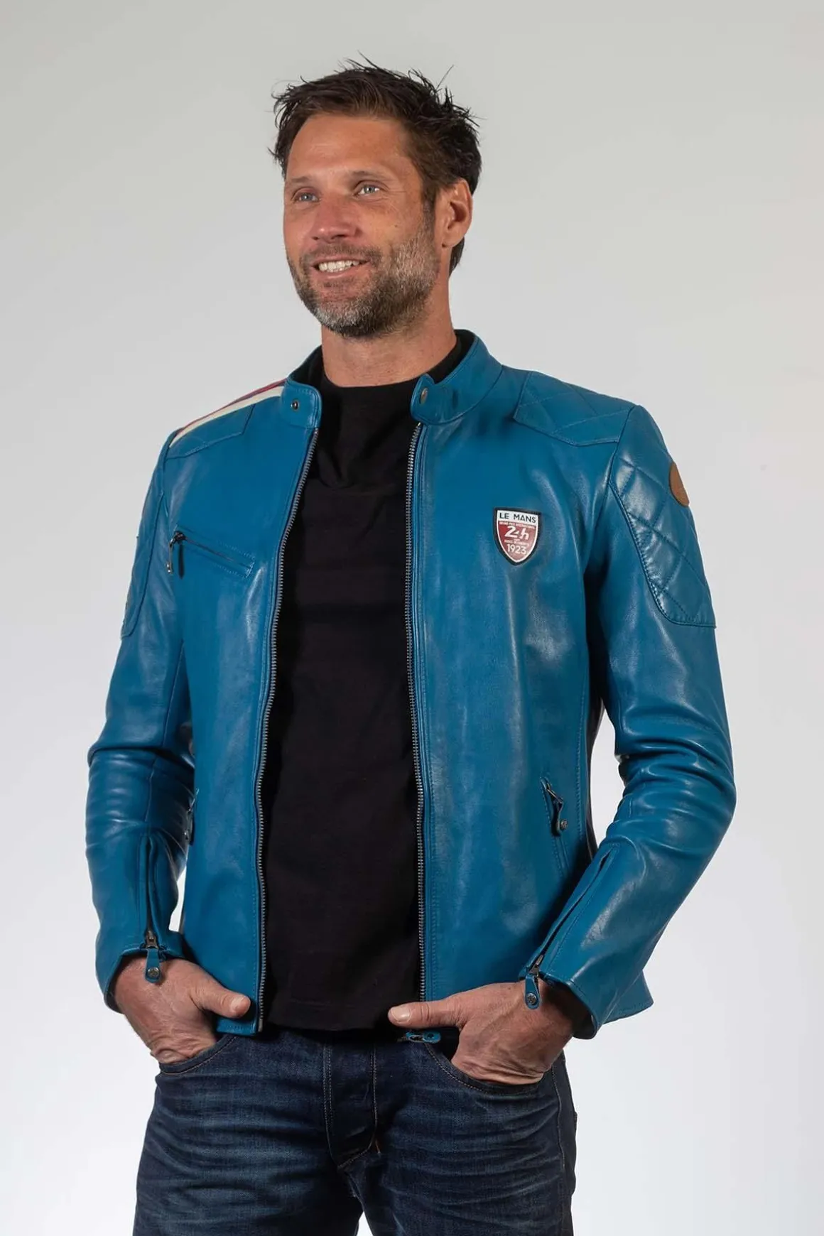 Blouson Homme 24H Le Mans Duff Sheep Crown Ocean Blue