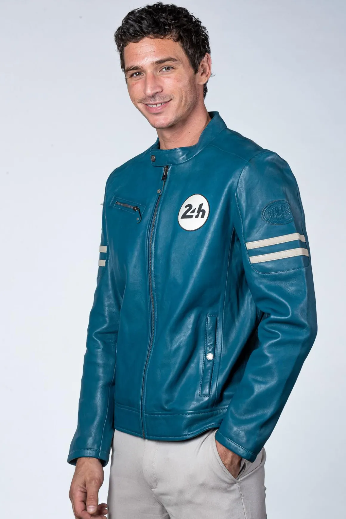 Blouson Homme 24H Le Mans Erwan Sheep Crown Ocean Blue