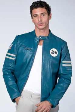 Blouson Homme 24H Le Mans Erwan Sheep Crown Ocean Blue