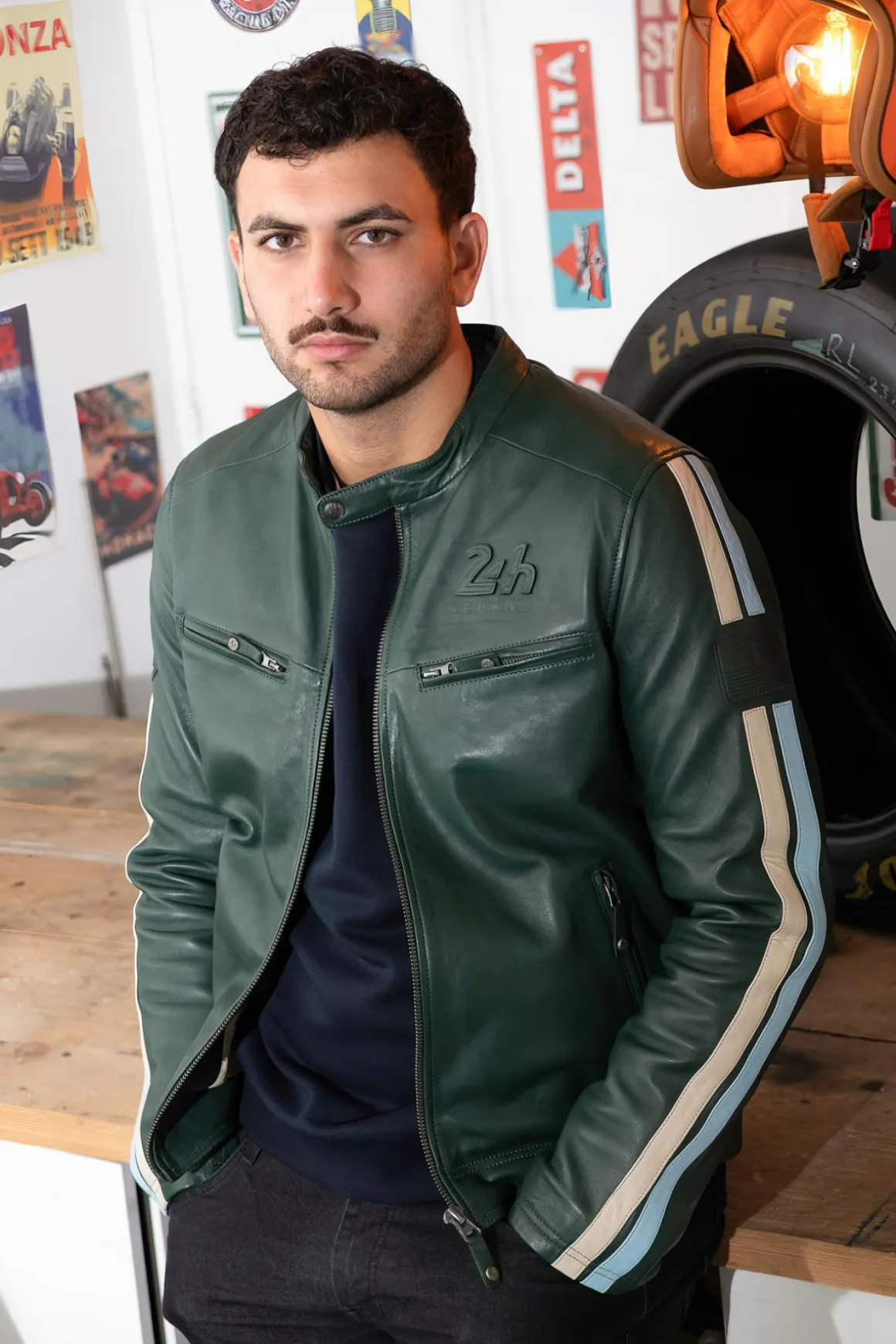 Blouson Homme 24H Le Mans Hans Vintage Green
