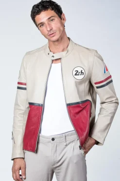 Blouson Homme 24H Le Mans Karl Sheep Crown Ecru/Racing