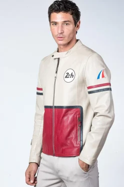 Blouson Homme 24H Le Mans Karl Sheep Crown Ecru/Racing