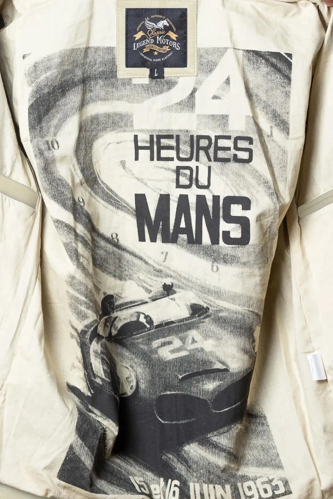 Blouson Homme 24H Le Mans Karl Sheep Crown Ecru/Racing