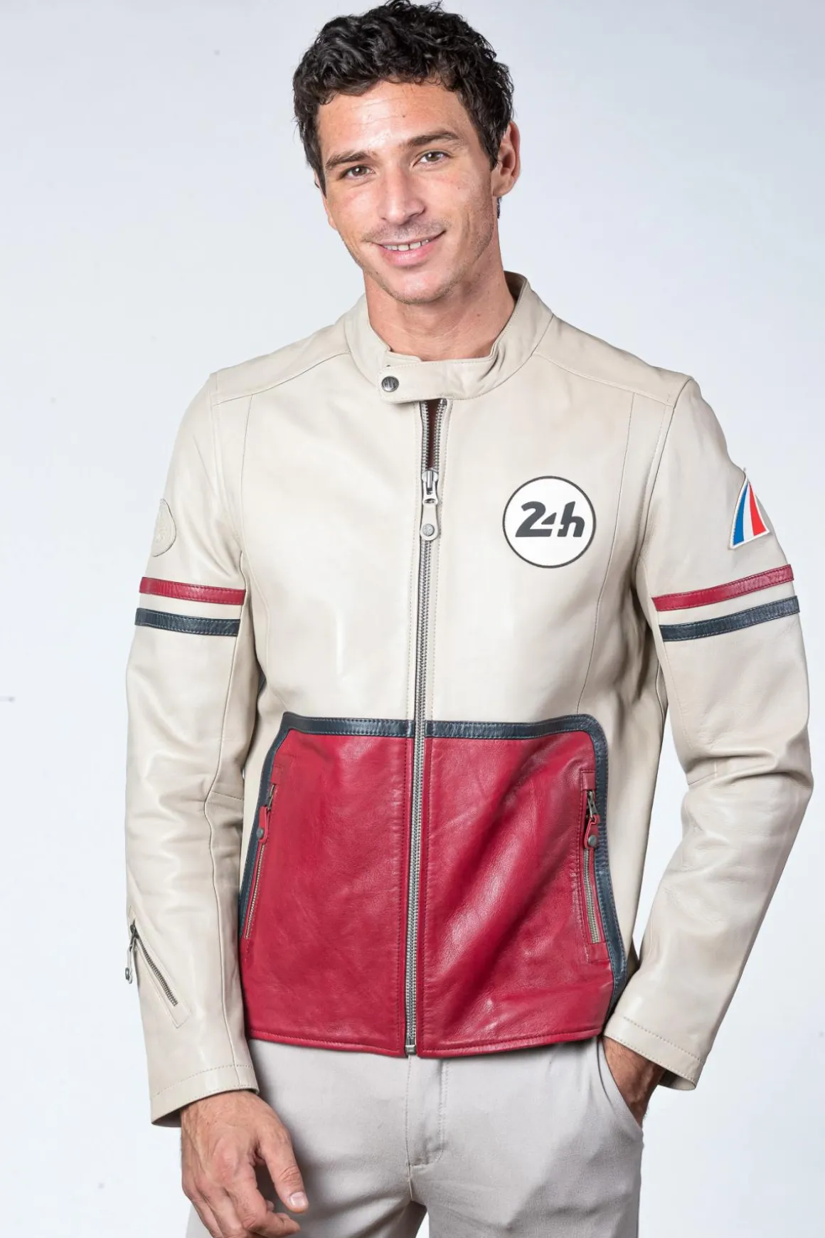 Blouson Homme 24H Le Mans Karl Sheep Crown Ecru/Racing