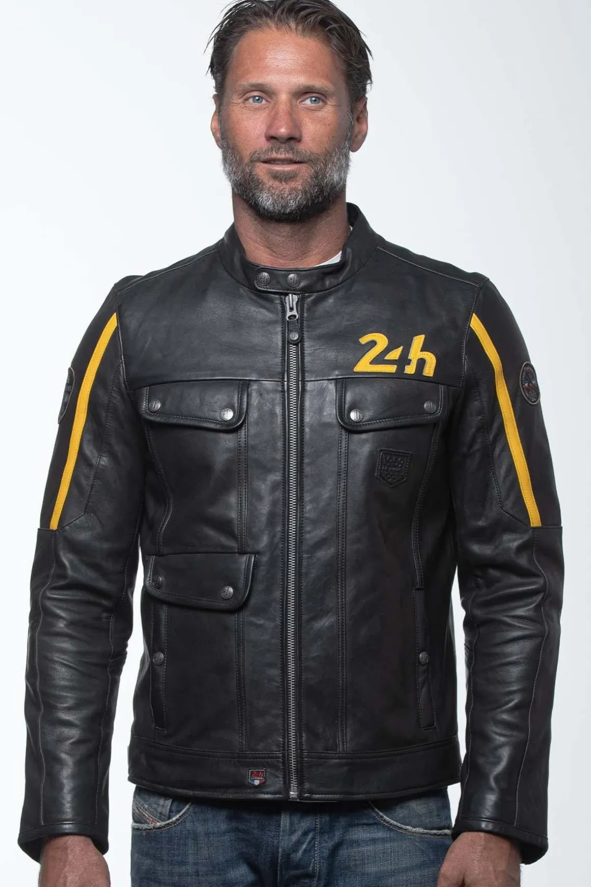 Blouson Homme 24H Le Mans Lagache3 Black/Banana