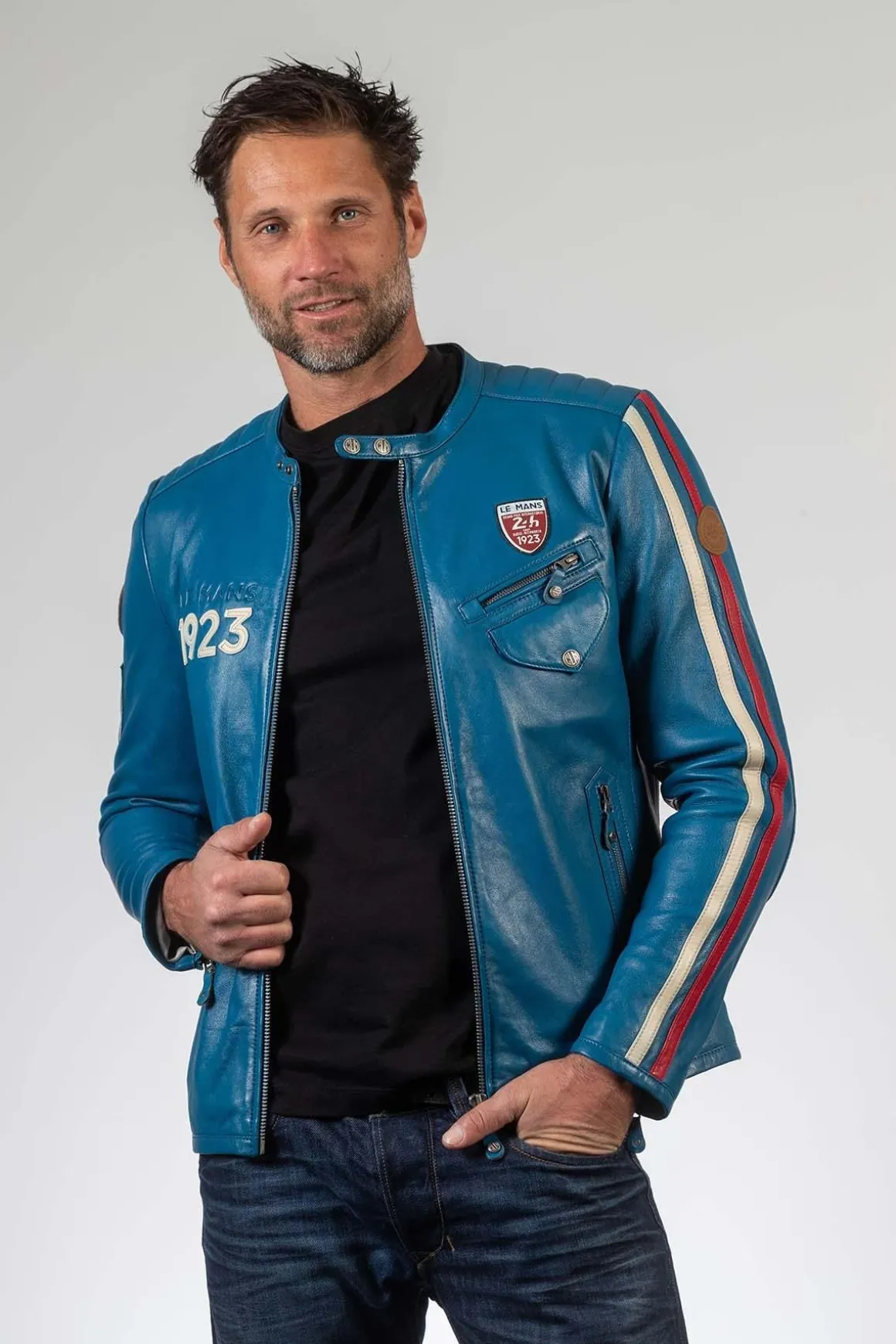 Blouson Homme 24H Le Mans Marne Sheep Crown Ocean Blue