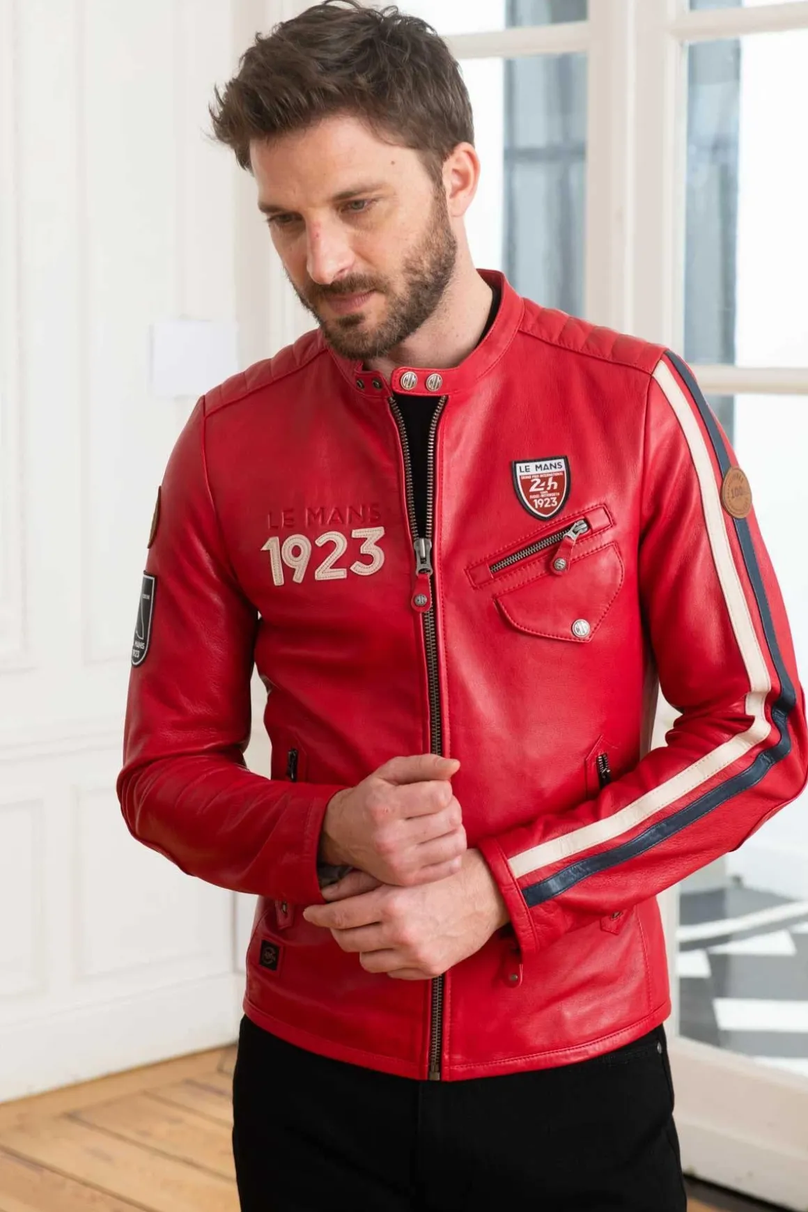 Blouson Homme 24H Le Mans Marne Sheep Crown Racing Red