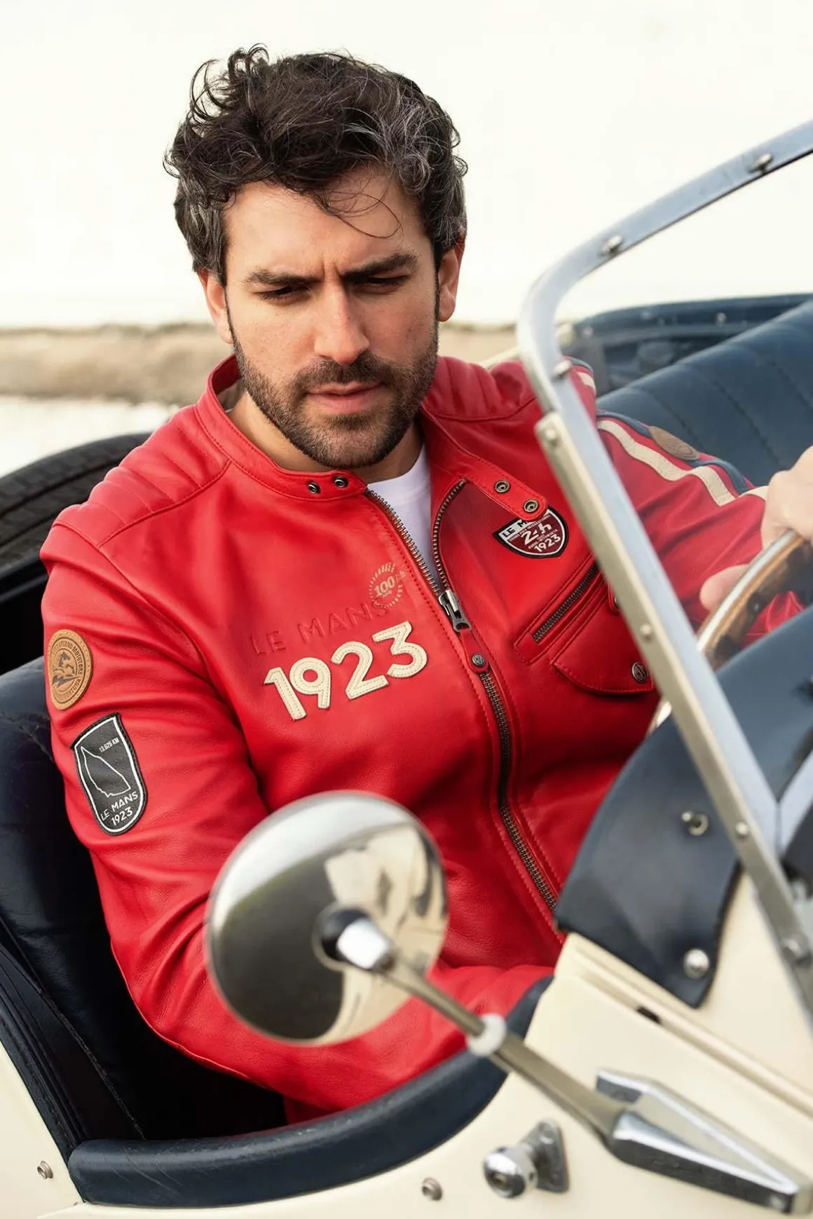 Blouson Homme 24H Le Mans Marne Sheep Crown Racing Red