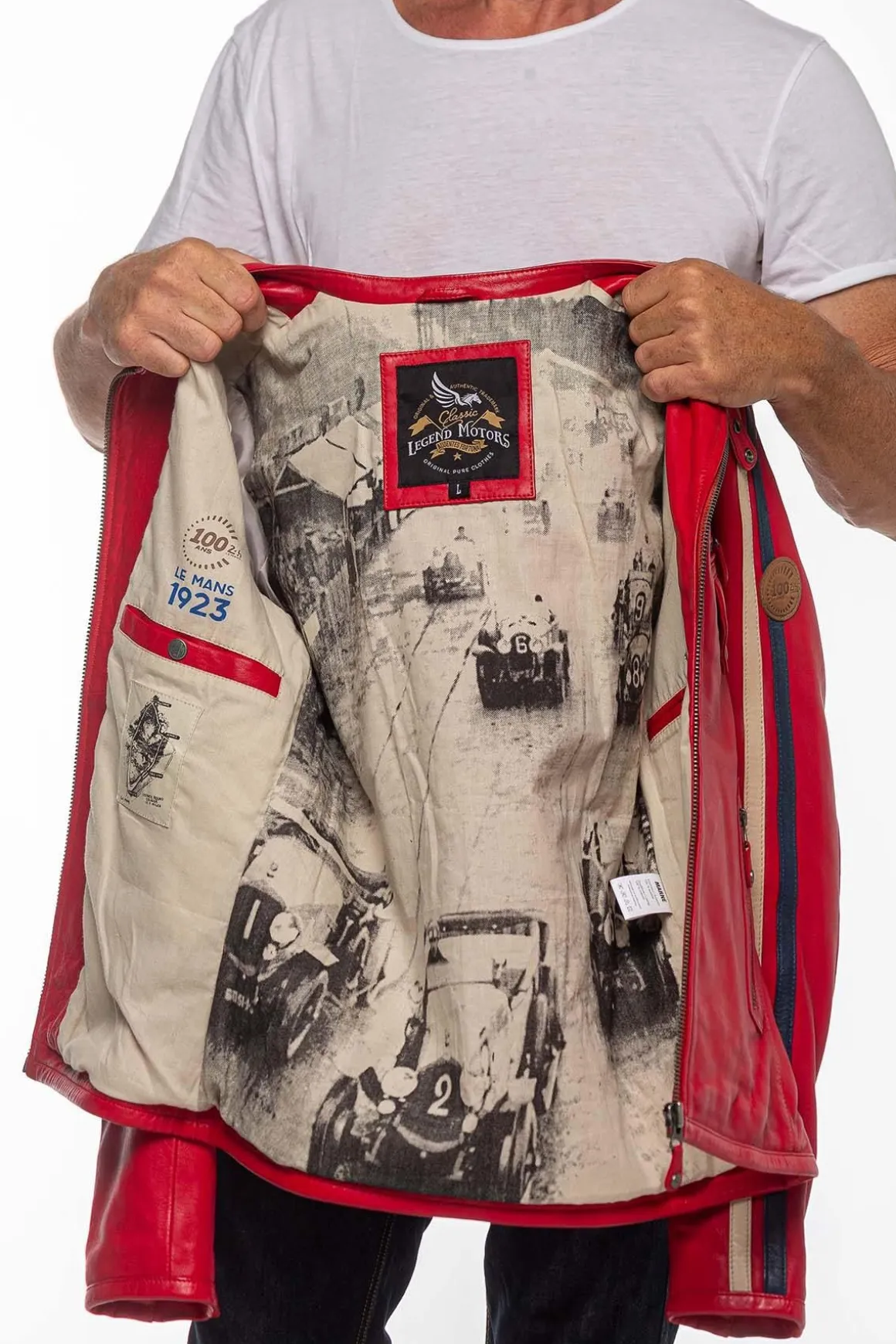 Blouson Homme 24H Le Mans Marne Sheep Crown Racing Red