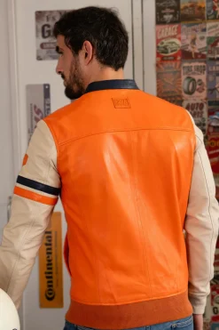 Blouson Homme 24H Le Mans Miles Sheep Crown Orange