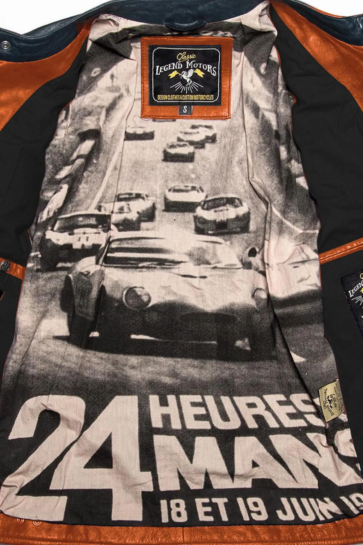 Blouson Homme 24H Le Mans Miles Sheep Crown Orange