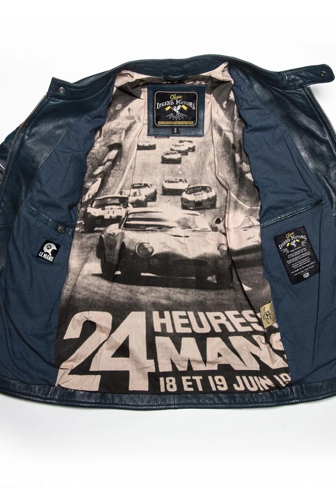 Blouson Homme 24H Le Mans Miles Sheep Crown Royal Blue