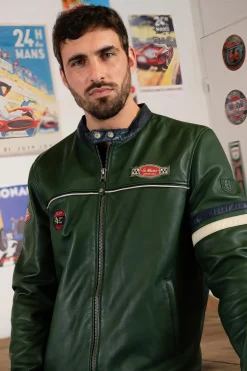 Blouson Homme 24H Le Mans Miles Sheep Crown Green / Navy