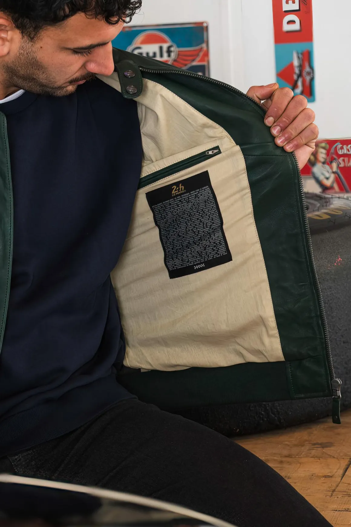 Blouson Homme 24H Le Mans Richard Vintage Green