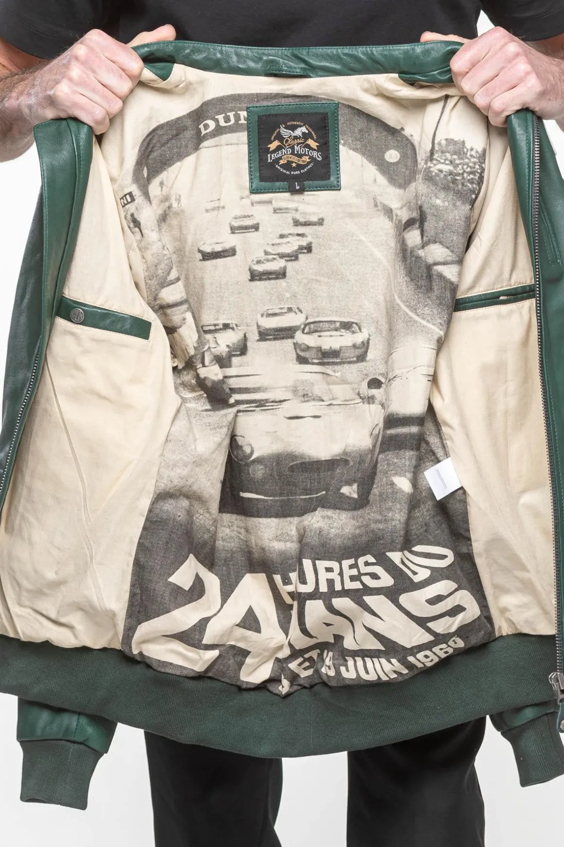Blouson Homme 24H Le Mans Richard Vintage Green