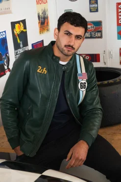 Blouson Homme 24H Le Mans Richard Vintage Green