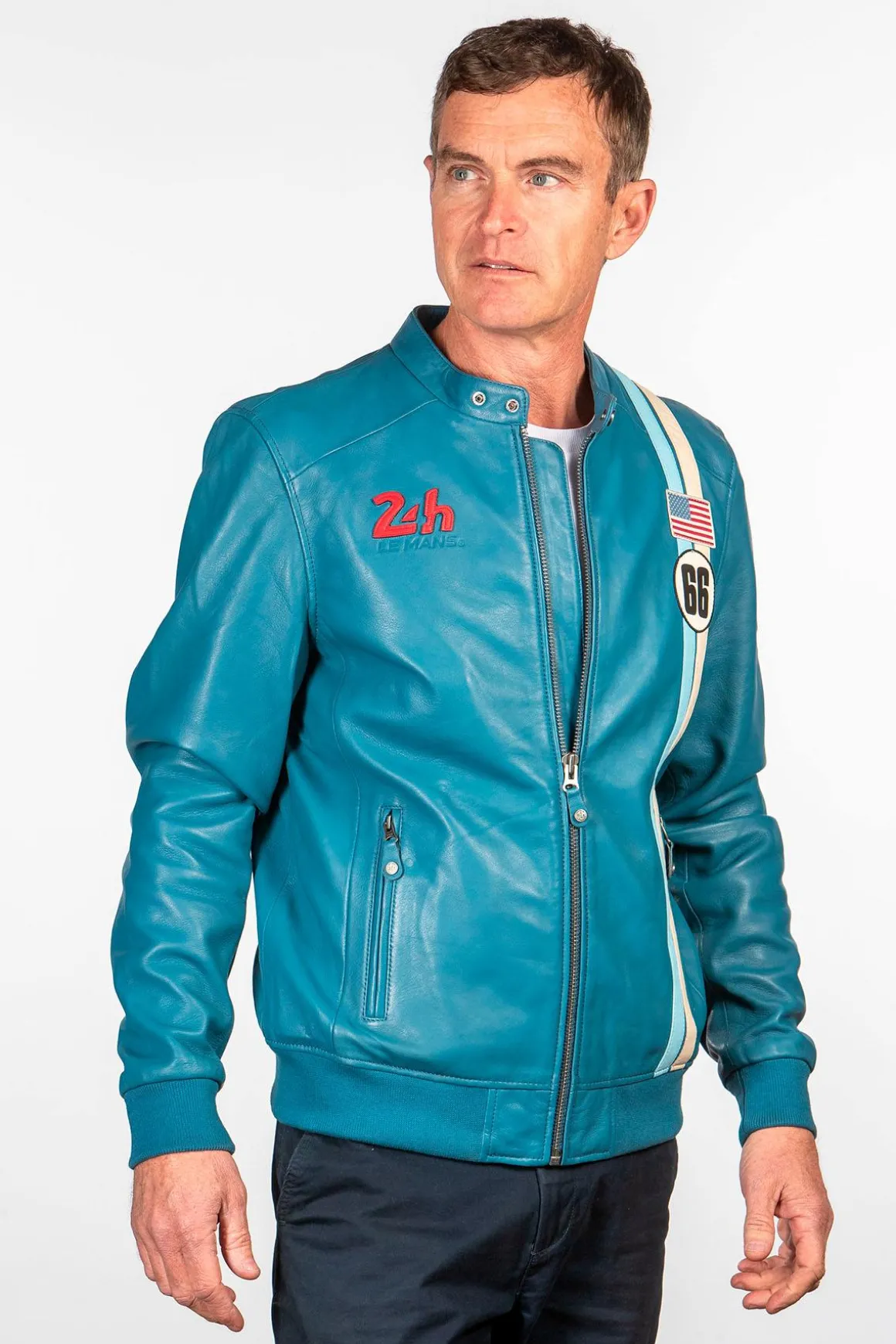 Blouson Homme 24H Le Mans Richard Bleu Mallard