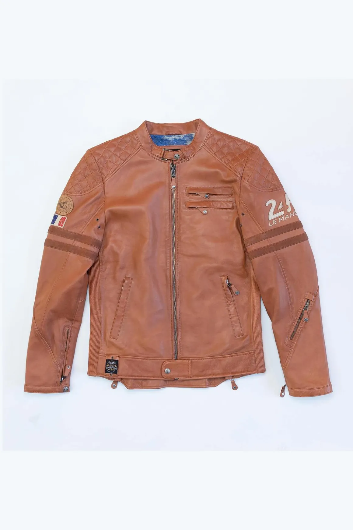 Blouson Homme 24H Le Mans Silverstone Sheep Crown Havane