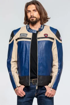 Blouson Homme 24H Le Mans Steel Sheep Crown Royal Off White