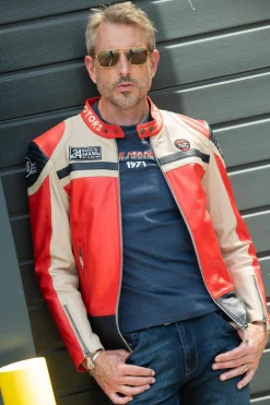 Blouson Homme 24H Le Mans Steel Sheep Crown Red / Off White