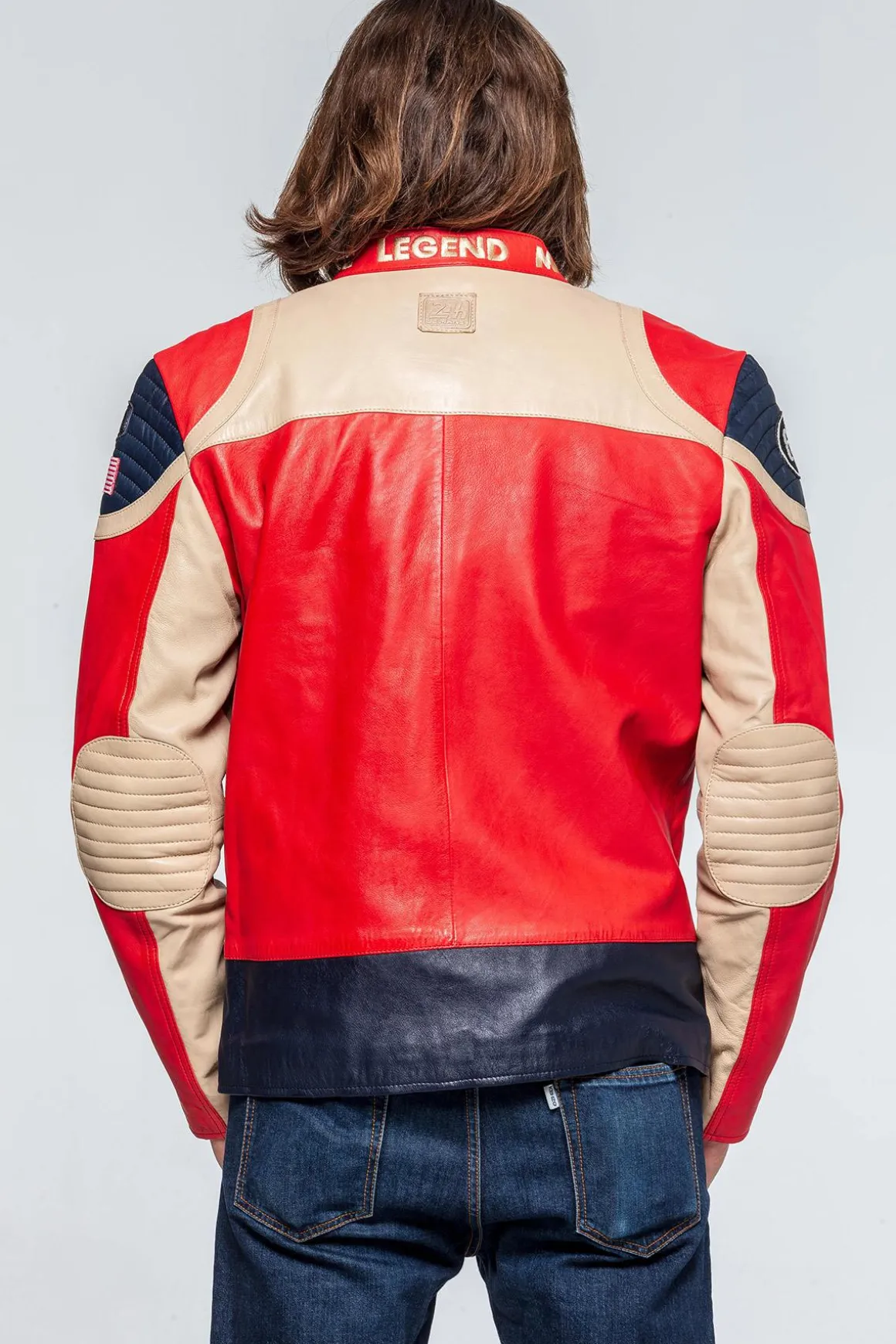Blouson Homme 24H Le Mans Steel Sheep Crown Red / Off White
