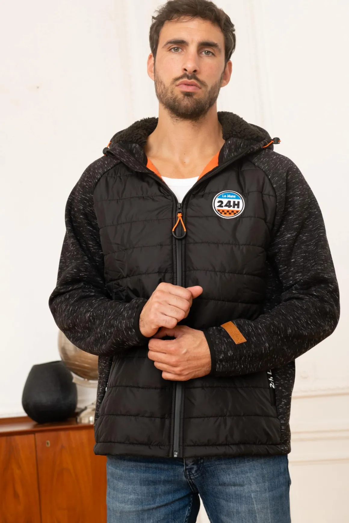 Blouson Homme 24H Le Mans Veste Ks562-005 Noir