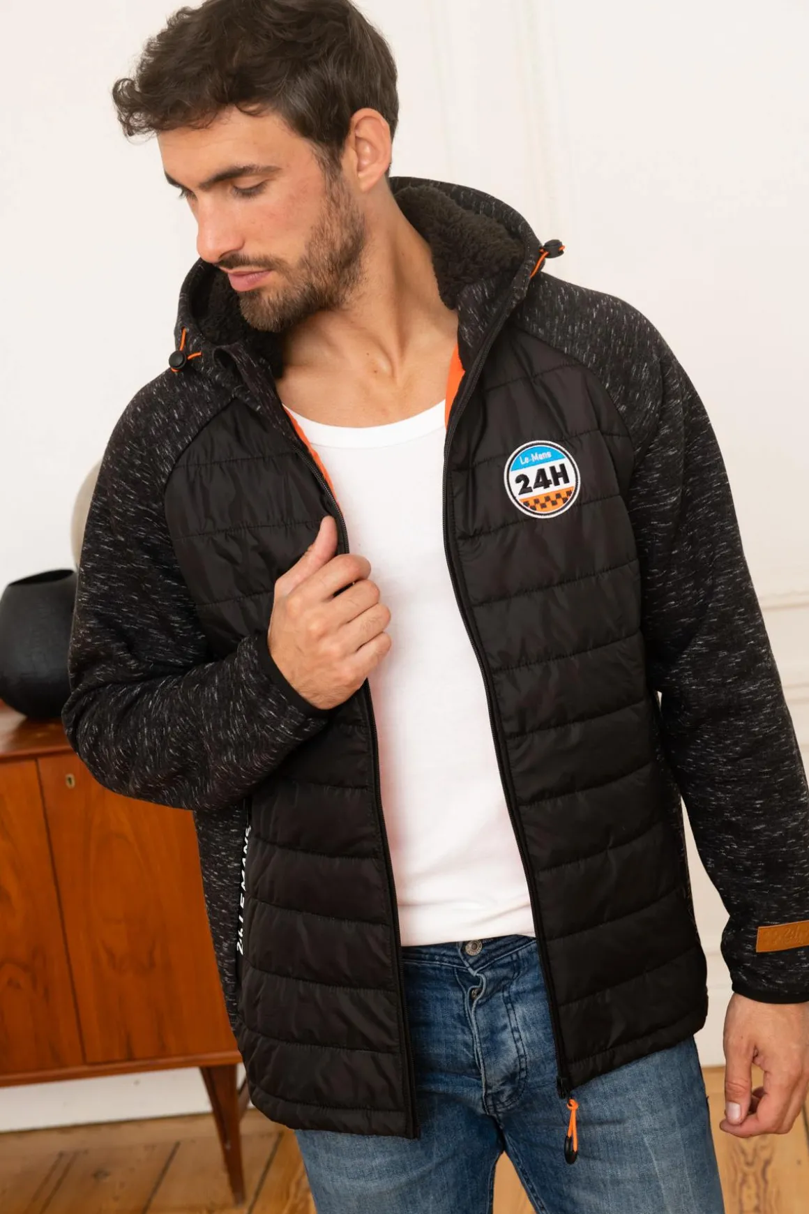 Blouson Homme 24H Le Mans Veste Ks562-005 Noir