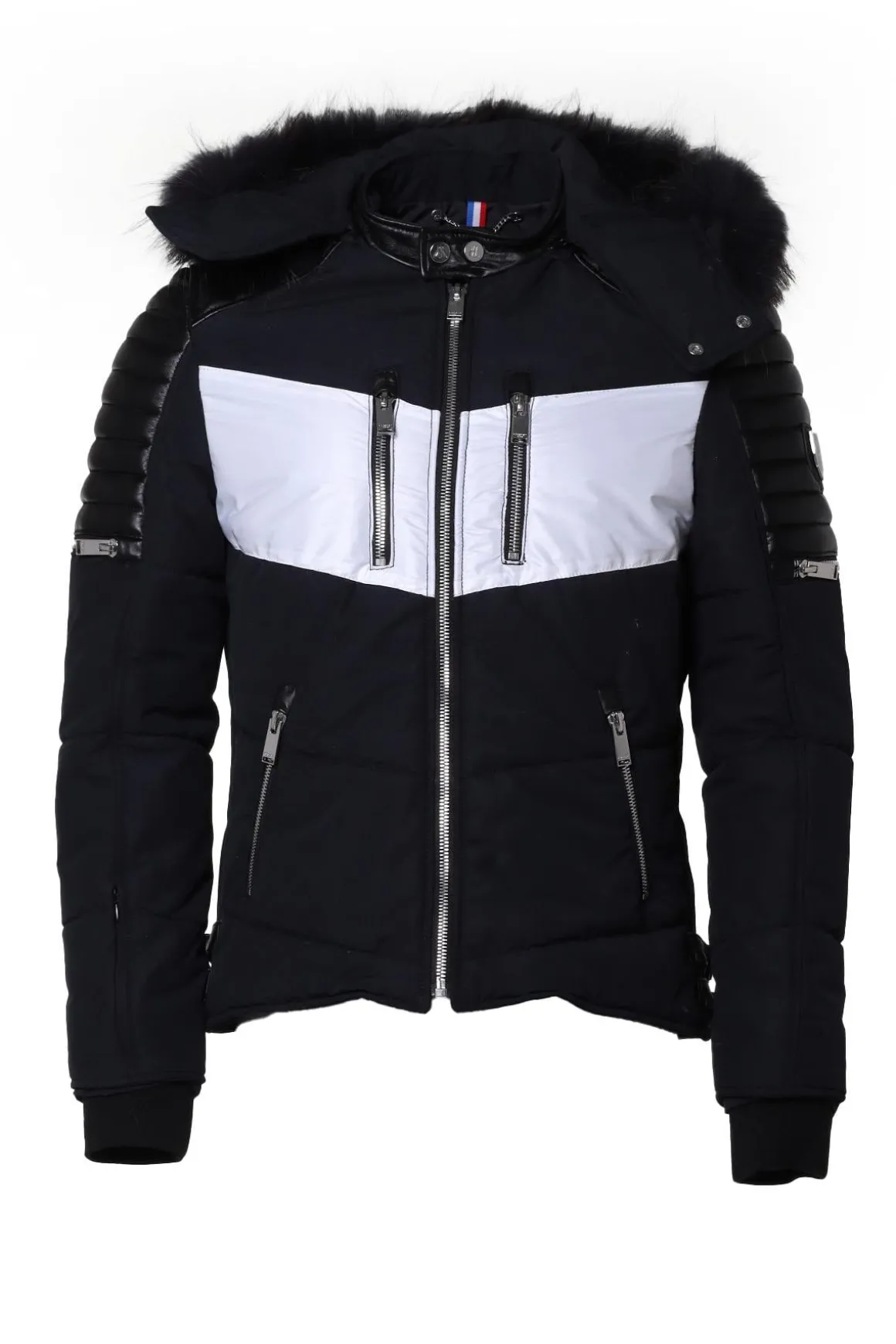 Blouson Homme Horspist Carbone Sport T Cuir Marine Noir Zz