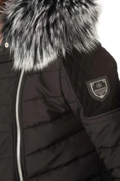 Blouson Homme Horspist Carlton T Daim Noir Col Silver