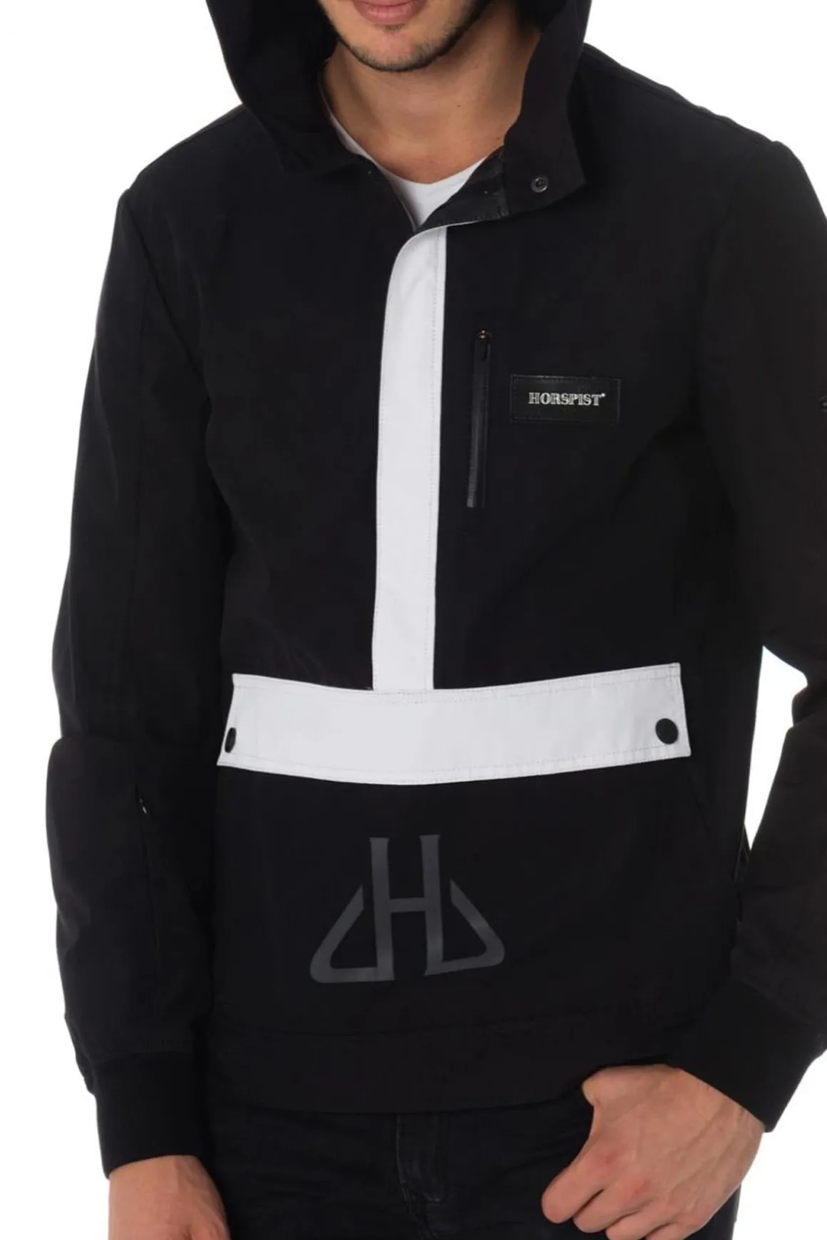 Blouson Homme Horspist Kangourou Noir Blanc