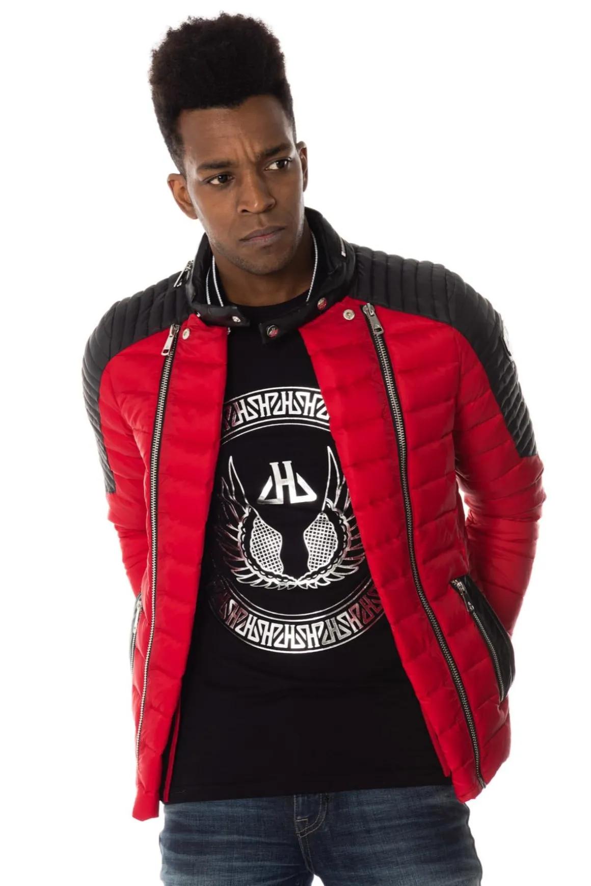 Blouson Homme Horspist Steeve Omega Red/Black