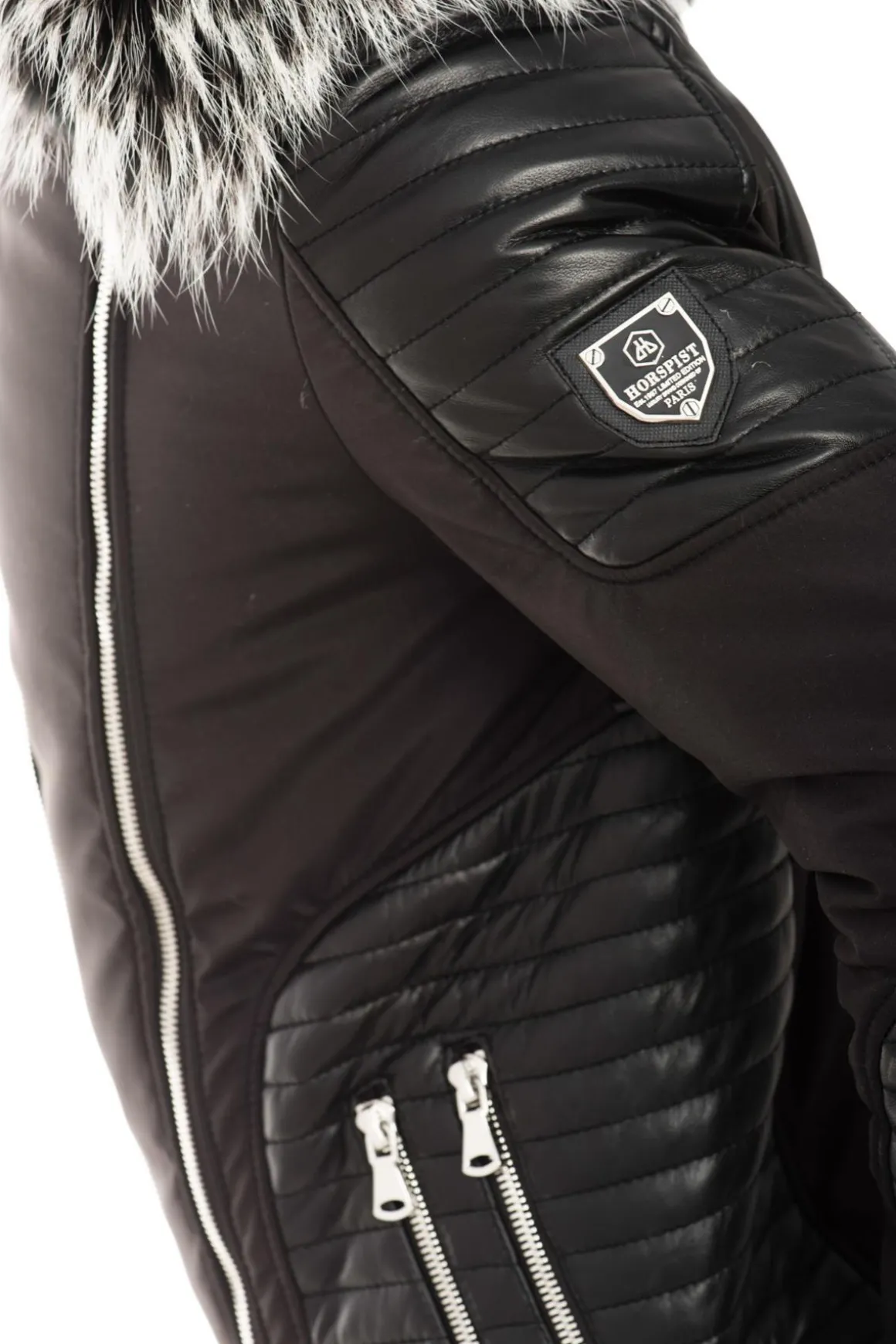 Blouson Homme Horspist Vegas Noir Col Silver