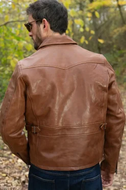 Blouson Homme Iron & Resin Gambler Horse Cognac