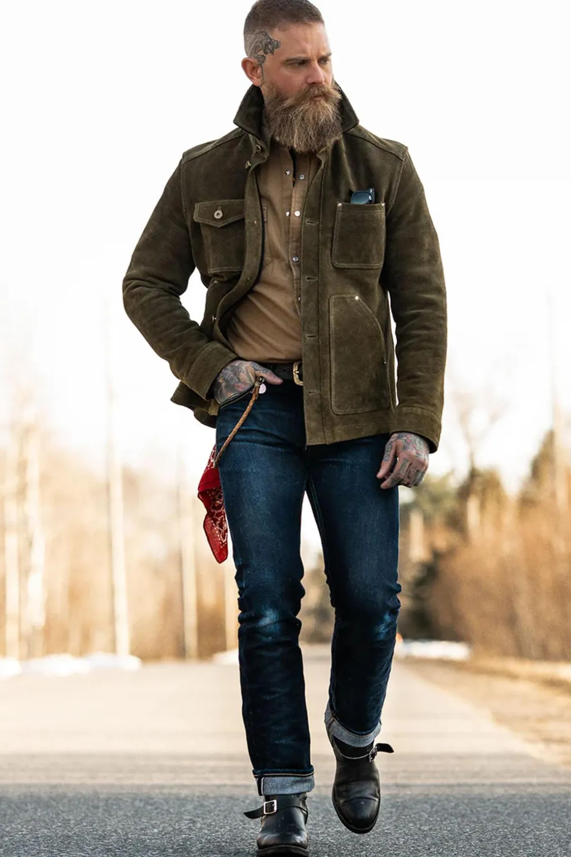 Blouson Homme Master Field Jacket Olive