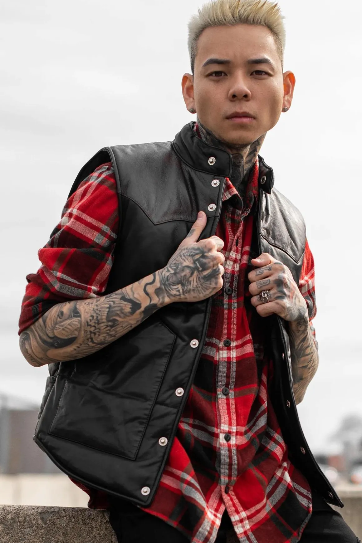 Blouson Homme Master Fisher Black/Brown