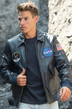 Blouson Homme Nasa Columbia Navy