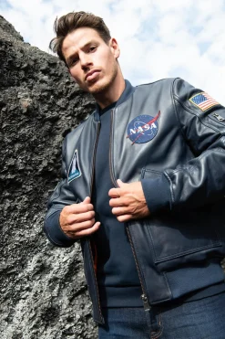 Blouson Homme Nasa Odyssey Navy Blue