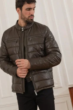 Blouson Homme Oakwood Edwin Marron Fonce 504