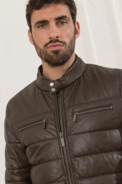 Blouson Homme Oakwood Edwin Marron Fonce 504