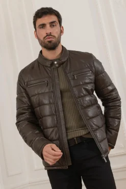 Blouson Homme Oakwood Edwin Marron Fonce 504