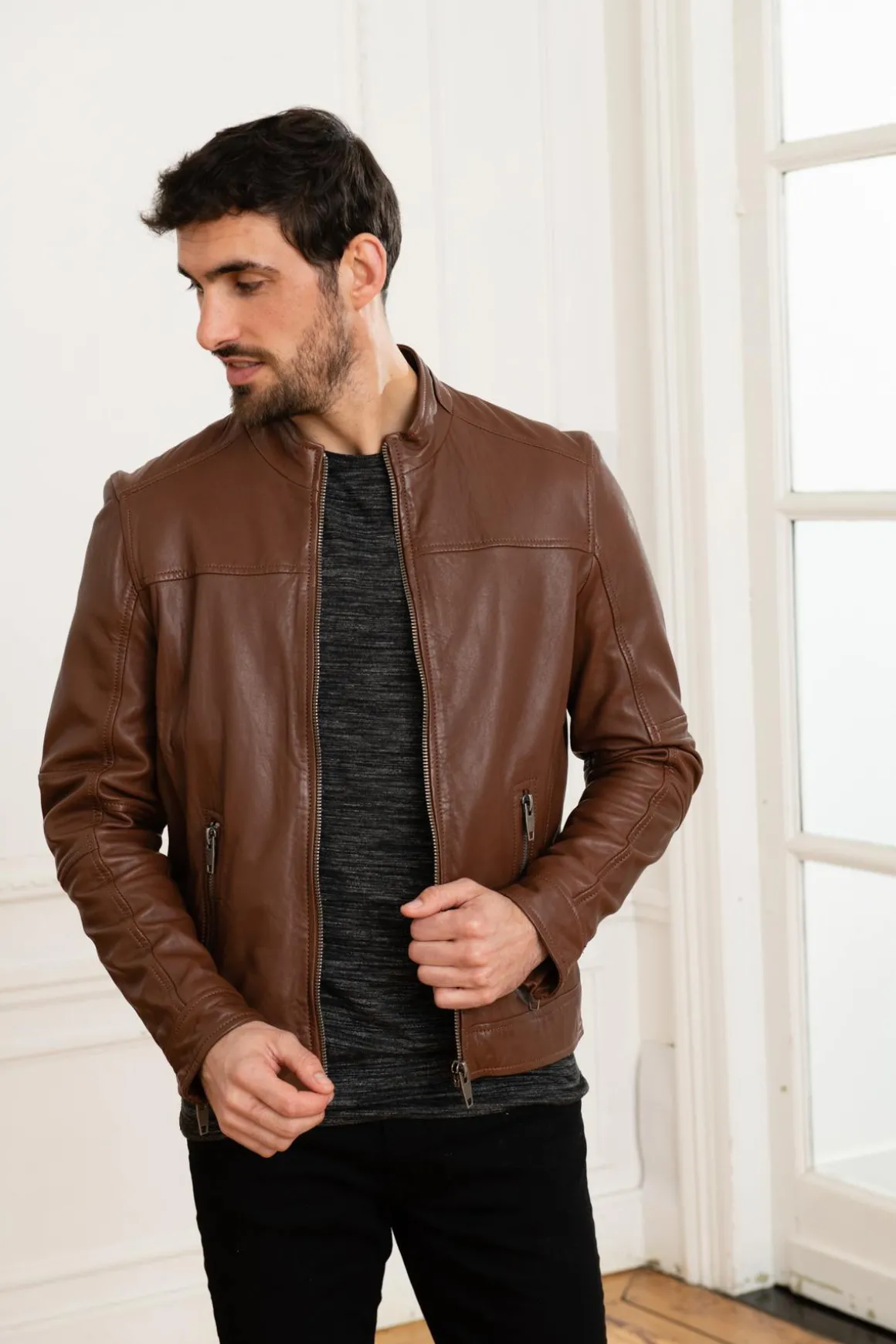 Blouson Homme Oakwood Hub 6 Marron Clair 503
