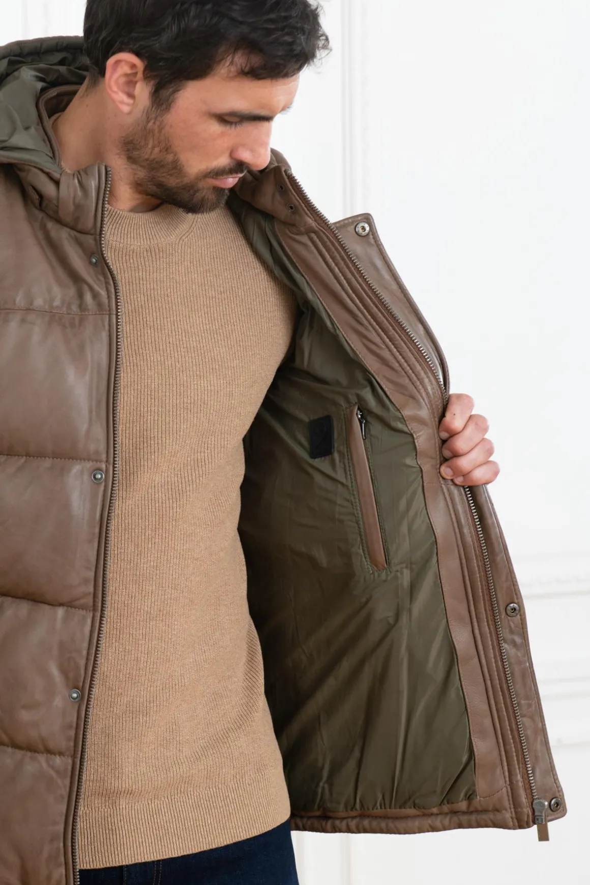 Blouson Homme Oakwood Tag Marron 503
