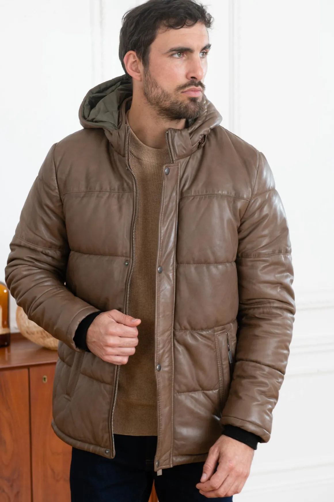 Blouson Homme Oakwood Tag Marron 503