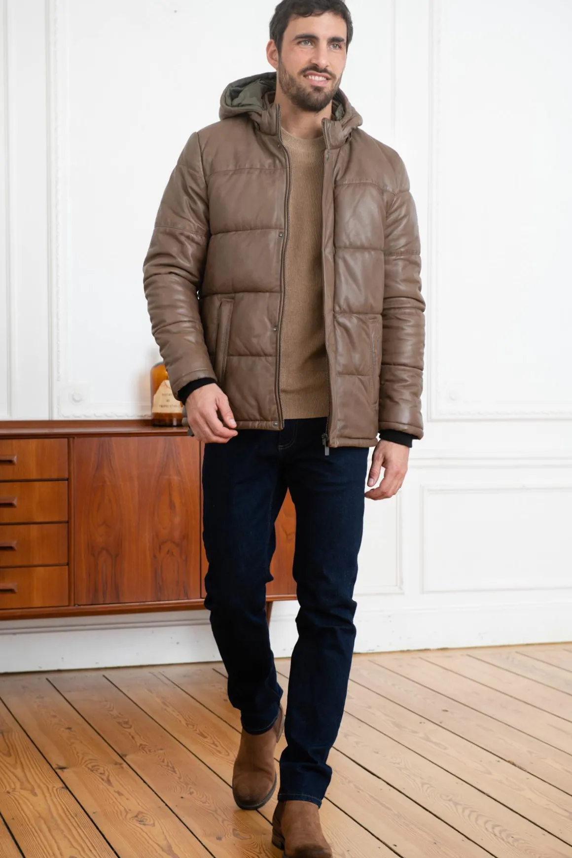 Blouson Homme Oakwood Tag Marron 503